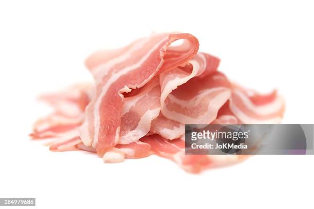 cúmulo de materias primas tocino - bacon fotografías e imágenes de stock