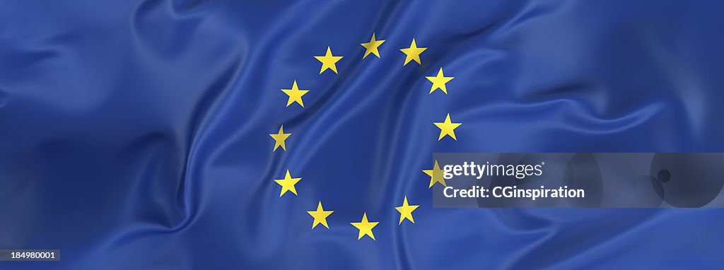 Bandera de la Unión Europea de banner