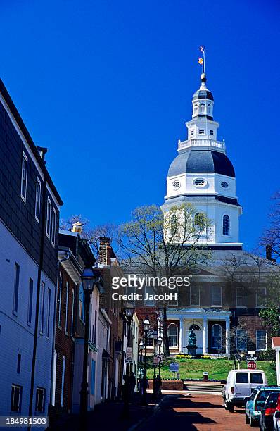 annapolis state house - annapolis stock pictures, royalty-free photos & images