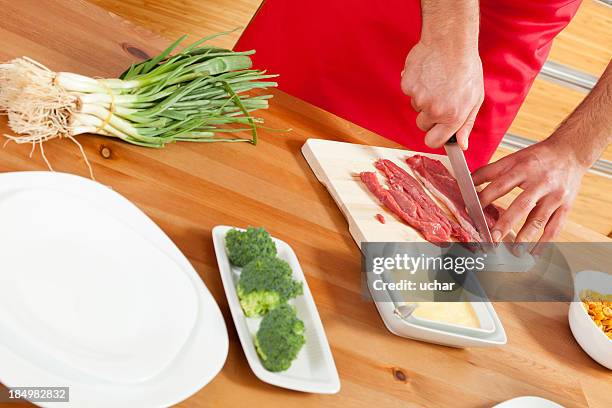 preparação de carnes - salmonella bacterium - fotografias e filmes do acervo