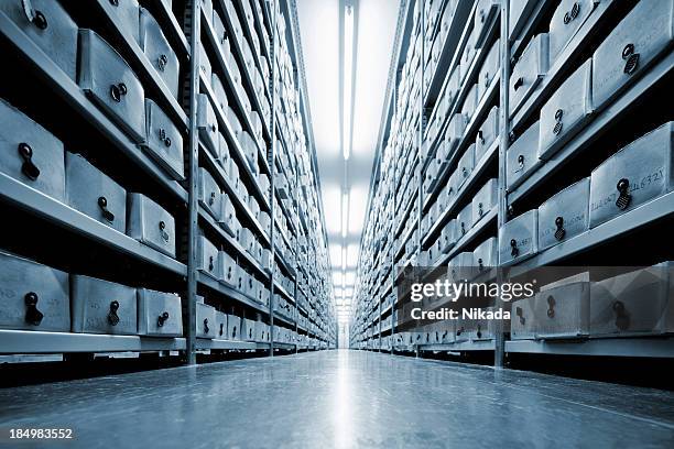 o arquivo - sala de arquivos imagens e fotografias de stock
