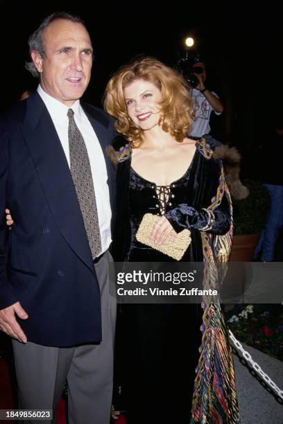 American film director and screenwriter Ron Shelton and Canadian actress Lolita Davidovich attend the Hollywood premiere of 'Intersection', held at...
