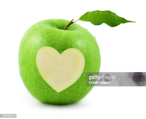 green apple - manzana verde fotografías e imágenes de stock
