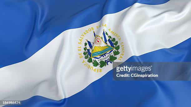 エルサルバドル旗 - el salvador ストックフォトと画像