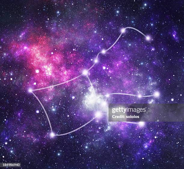 costellazioni. pegasus (peg) - costellazione foto e immagini stock