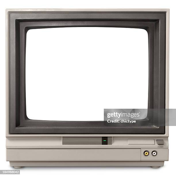 tela de computador em branco - television set - fotografias e filmes do acervo