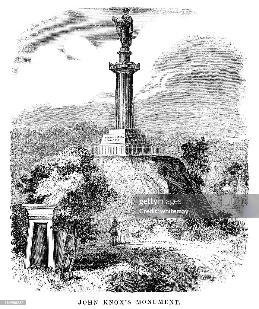 John Knox's Monument (1840 engraving)