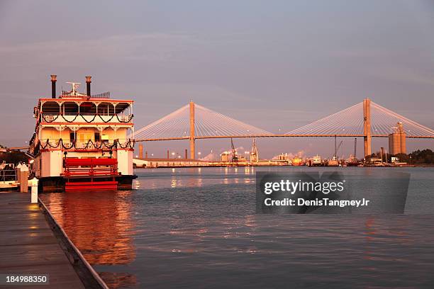 savannah river - savannah georgia stock pictures, royalty-free photos & images