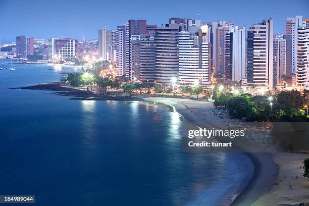 fortaleza cityscape, brazil - fortaleza stock pictures, royalty-free photos & images