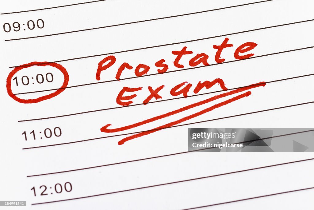 Gedächtnisstütze für Prostate Untersuchung Termin