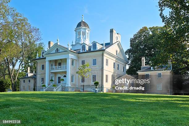 hampton sitio histórico nacional plantation mansión - maryland mansion fotografías e imágenes de stock