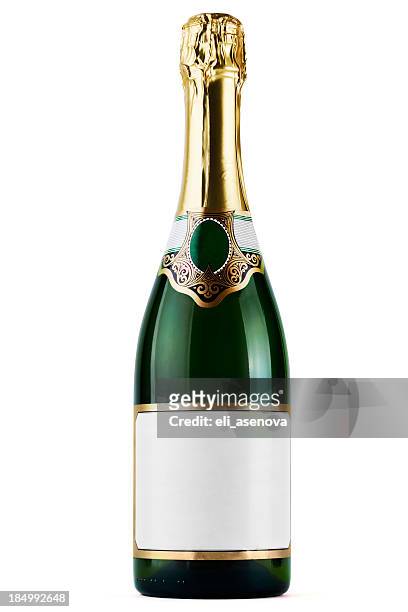 champagne bottle - champagne stock pictures, royalty-free photos & images
