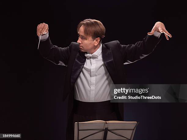 conductor - orchestra director stock pictures, royalty-free photos & images