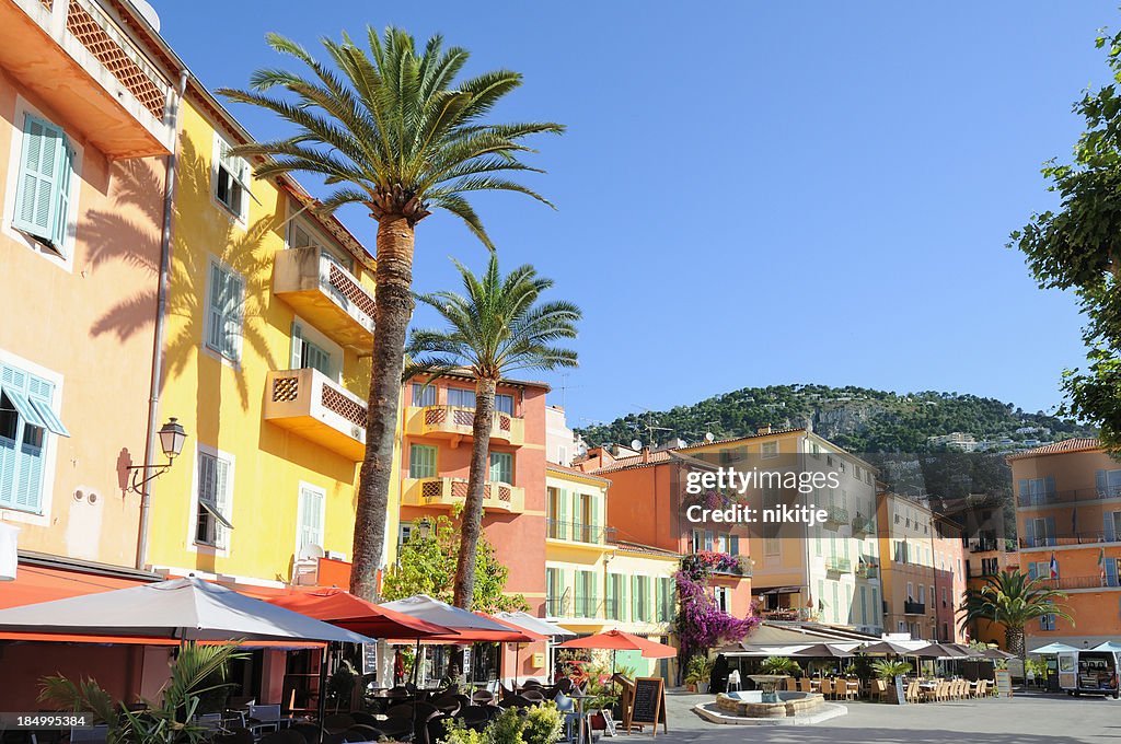 Market square on French Riviera