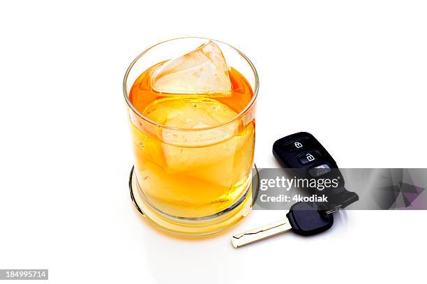 drinking and driving - car keys on white stock pictures, royalty-free photos & images