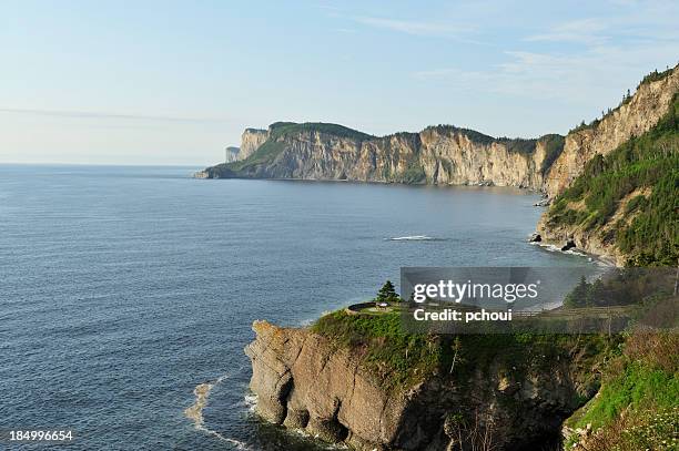 cap bon-ami, forillon national park - gaspe peninsula stock pictures, royalty-free photos & images
