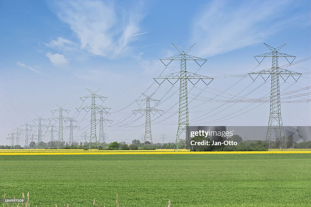 High voltage power lines