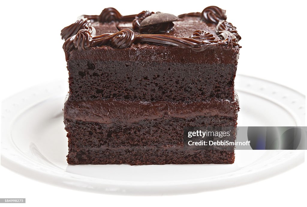 Slice Of Chocolate Fudge Cake