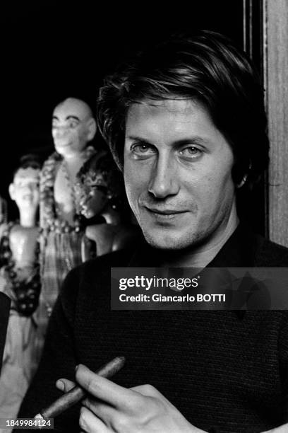 Portrait de Jacques Dutronc, en Décembre 1974.