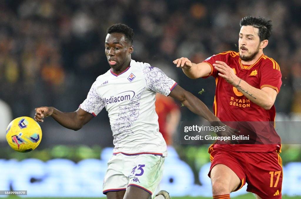 Michael Olabode Kayode of ACF Fiorentina U19 in action during the News  Photo - Getty Images