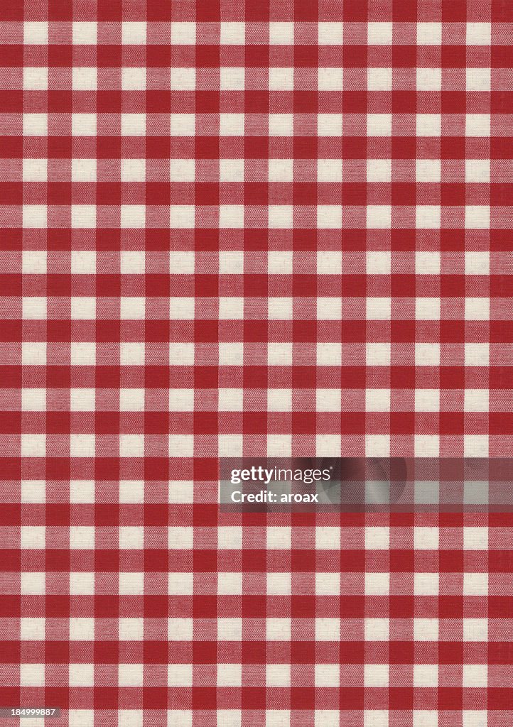 Red Table Cloth Gingham Fabric