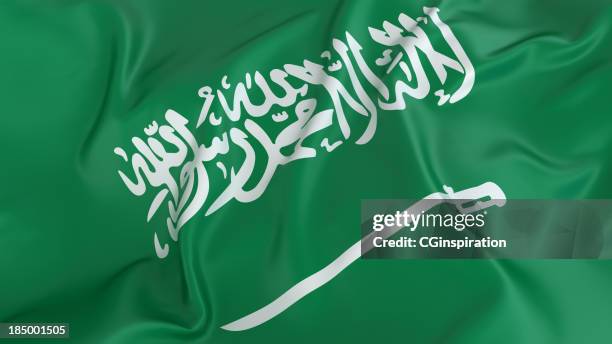 bandeira da arábia saudita - saudi arabia imagens e fotografias de stock