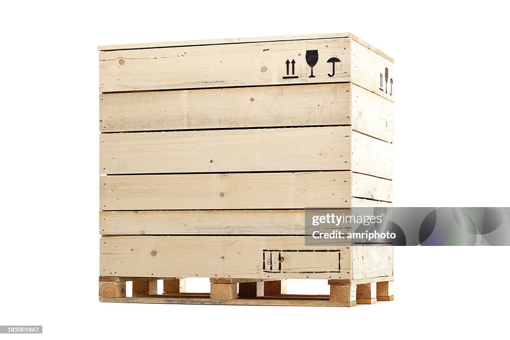 Wooden cargo box