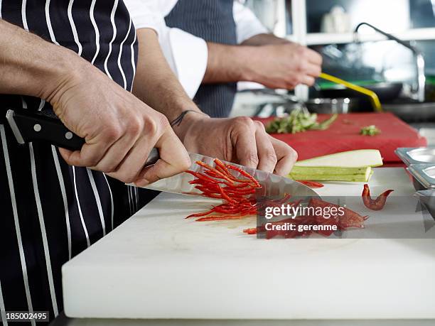 two chef - chopping stock pictures, royalty-free photos & images