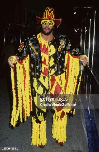 American wrestler 'Macho Man' Randy Savage attending the NATPE Convention in Las Vegas, January 21st 1995.