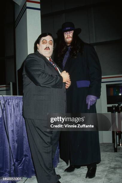 American wrestler The Undertaker and his manager Paul Bearer attending the NATPE Convention in Las Vegas on January 21st 1995.