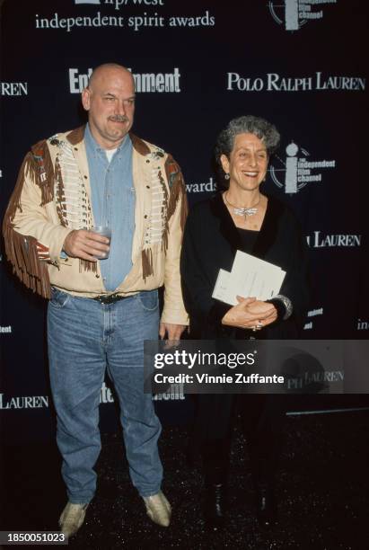 Governor Jesse Ventura, a former WWE wrestler, and filmmaker Barbara Sonneborn attending the Independent Spirit Awards in Santa Monica, March 20th...