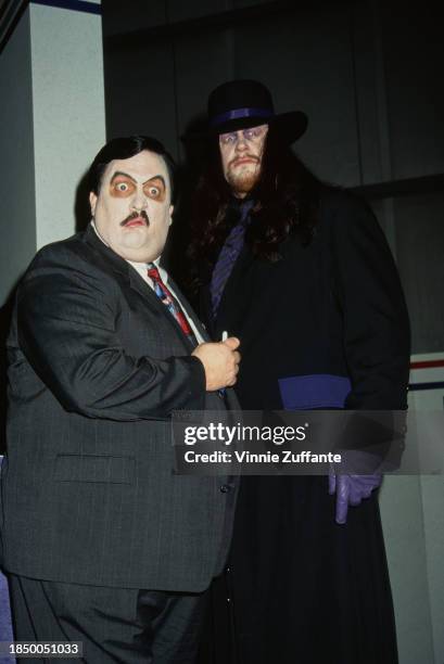 American wrestler The Undertaker and his manager Paul Bearer attending the NATPE Convention in Las Vegas on January 21st 1995.
