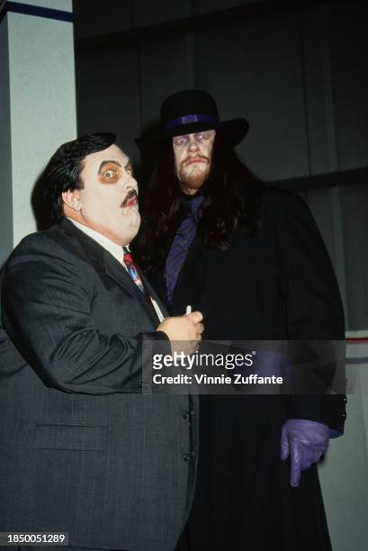 American wrestler The Undertaker and his manager Paul Bearer attending the NATPE Convention in Las Vegas on January 21st 1995.