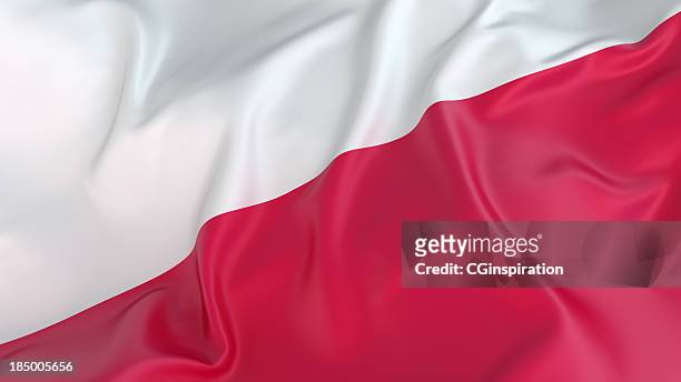 polnische flagge - polnisch stock-fotos und bilder