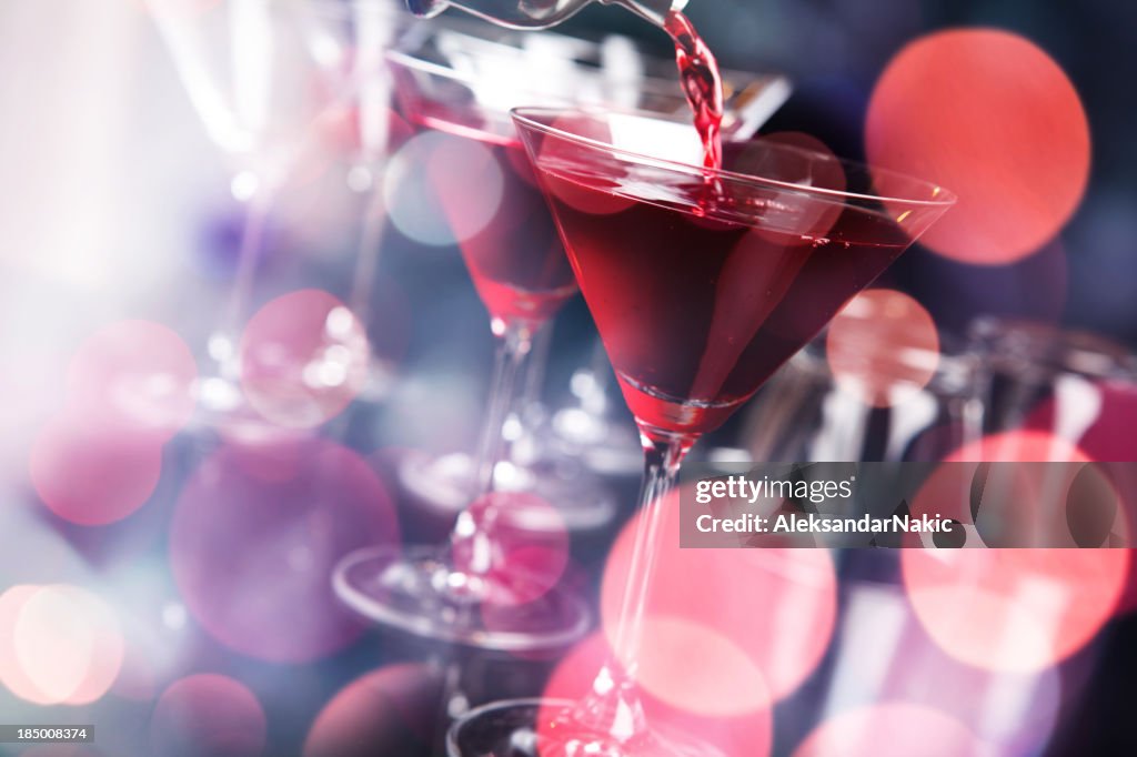Cocktail in a nightclub