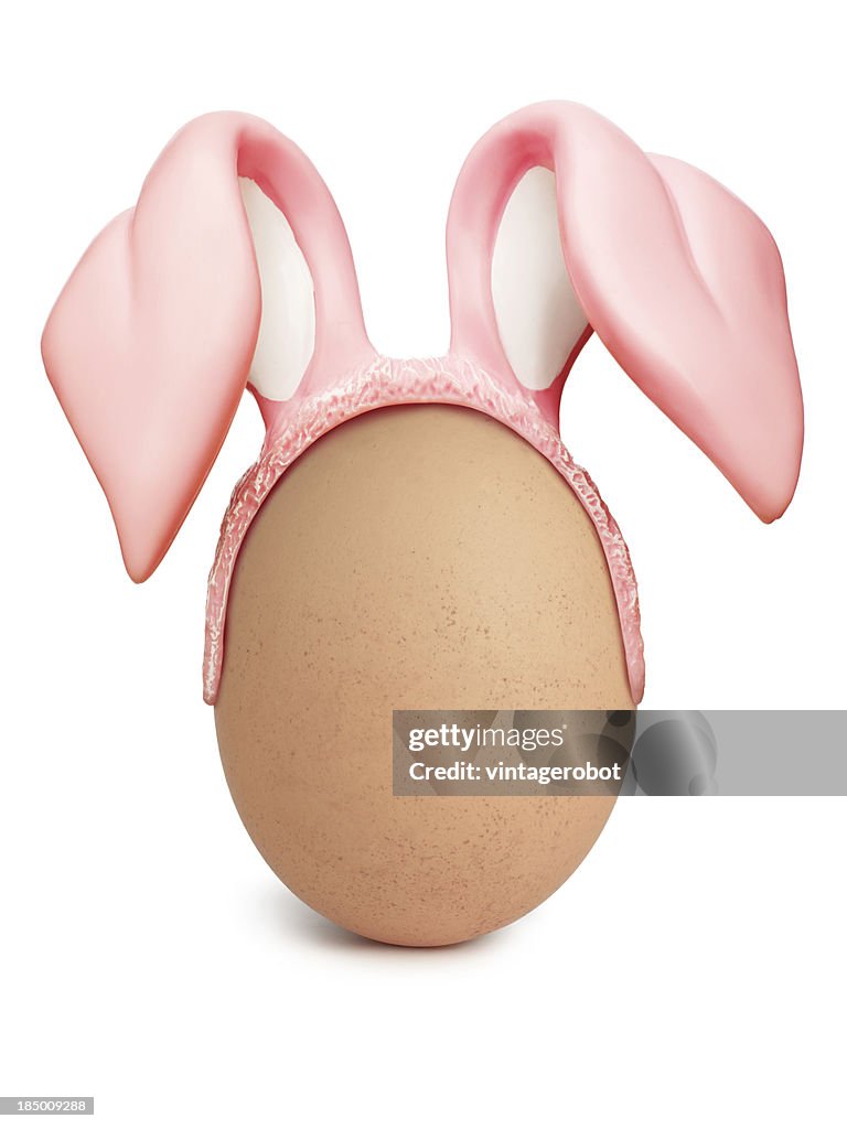 Egg with rabbit ears