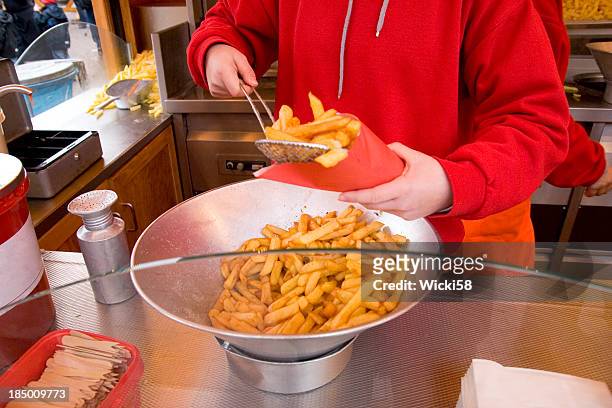 portion french fries - pan stock pictures, royalty-free photos & images