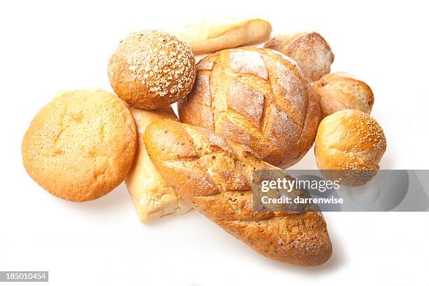 fresh bread - round loaf stock pictures, royalty-free photos & images