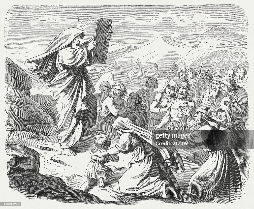 Moses with the New Tablets (Exodus 34, 29-33)