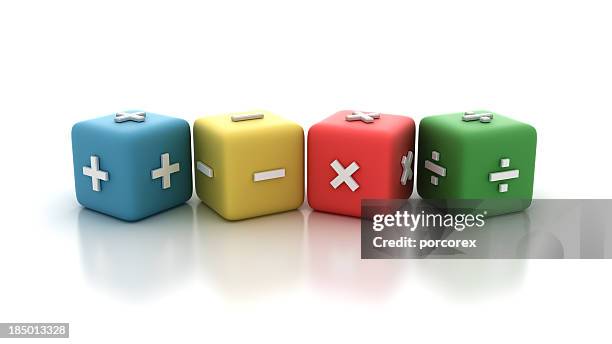 buzzword blocks: calculator sign - mathematics stock pictures, royalty-free photos & images