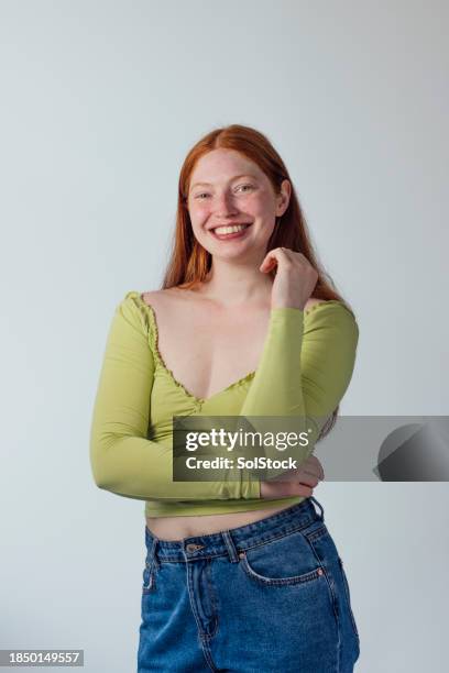 portrait of a smiling young adult - woman fashion model stock pictures, royalty-free photos & images