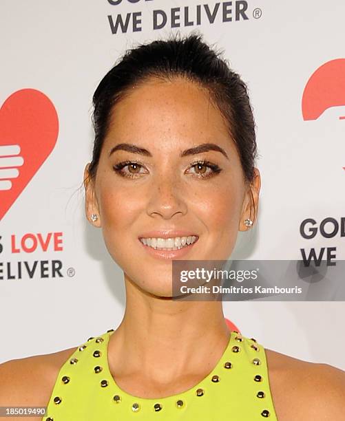 Actress Olivia Munn attends God's Love We Deliver 2013 Golden Heart Awards Celebration at Spring Studios on October 16, 2013 in New York City.