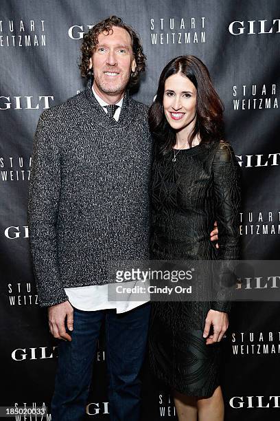 Chief Executive Officer of Stuart Weitzman, Wayne Kulkin and Chief Executive Officer of Gilt Groupe, Inc. Michelle Peluso attend as Gilt And Stuart...