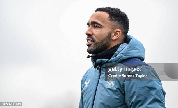 Callum Wilson during the Newcastle United Training Session at the Newcastle United Training Centre on December 12, 2023 in Newcastle upon Tyne,...