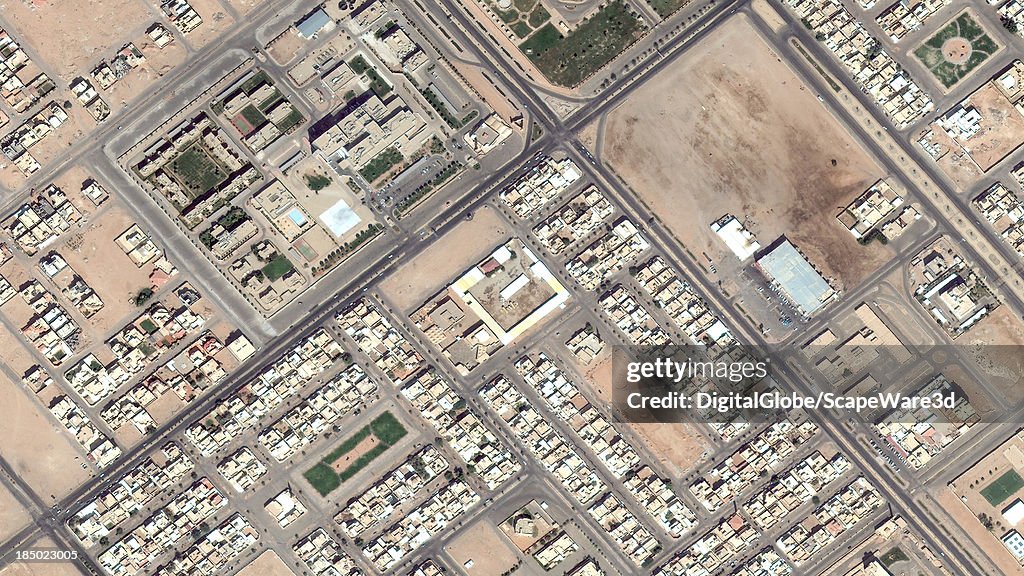 DigitalGlobe Satellite Imagery of the al-Jawazat district, al-Rass, Saudi Arabia