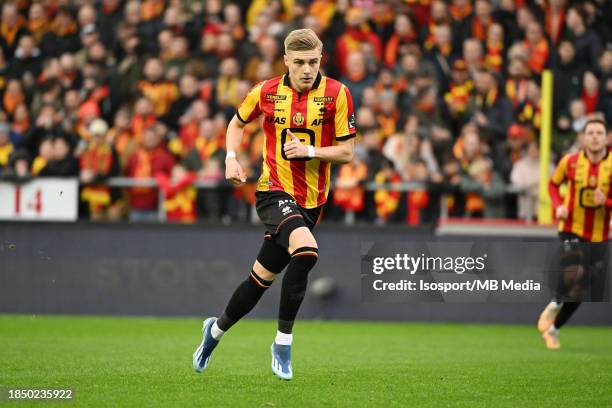Norman Bassette of Mechelen pictured during a football game between KV Mechelen and Club Brugge KV on match day 17 of the Jupiler Pro League season...