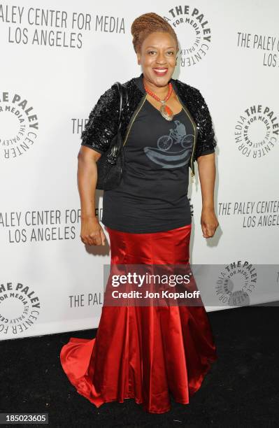 Actress CCH Pounder arrives at The Paley Center for Media Hosts 2013 Benefit Gala Honoring FX Networks on October 16, 2013 in Los Angeles, California.