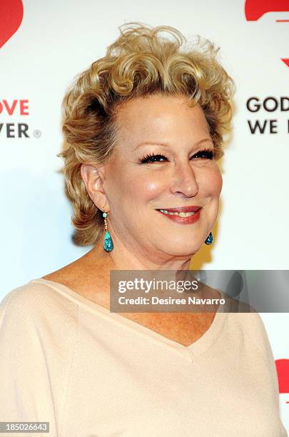 Bette Midler attends the 2013 God's Love We Deliver 2013 Golden Heart Awards Celebration at Spring Studios on October 16, 2013 in New York City.