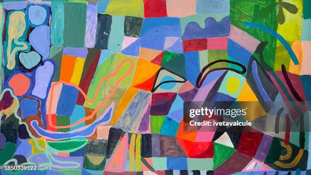 ilustrações, clipart, desenhos animados e ícones de pintura funky. marcas. padrões. rosto - grafite produção artística