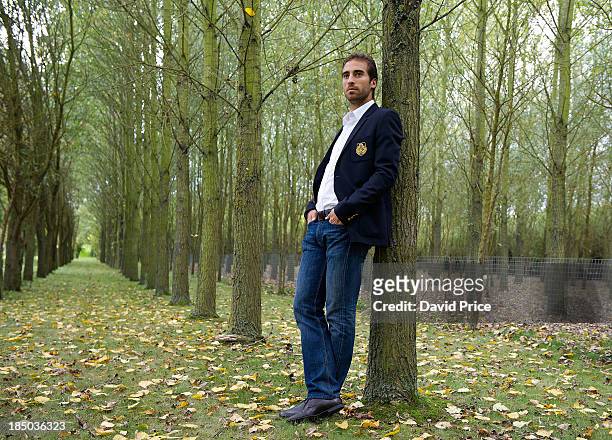 Mathieu Flamini of Arsenal poses during a photoshoot for Arsenal Magazine at the Arsenal Training Ground, London Colney on October 8 in St Albans,...